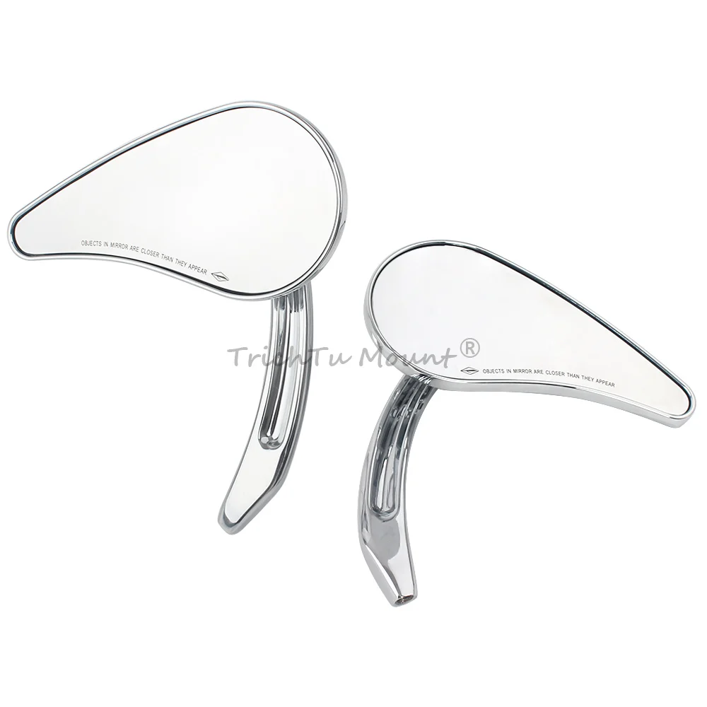 Motorcycle Chrome Rearview Mirror Quality Aluminum Leaf A ccessories Fit For Most Motorcycles / E-bike  Scooters  ATV Bike