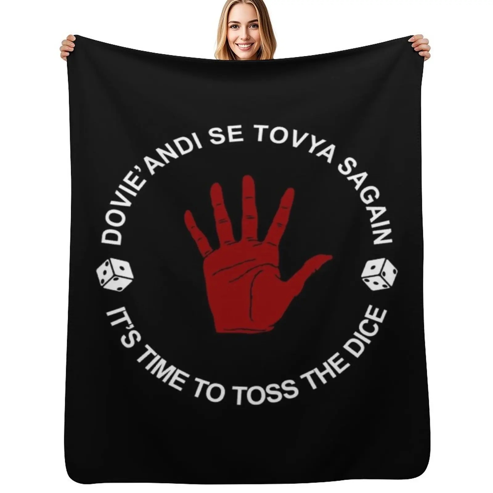 

Time to Toss the Dice. Throw Blanket Machine Washable Soft Warm Blanket