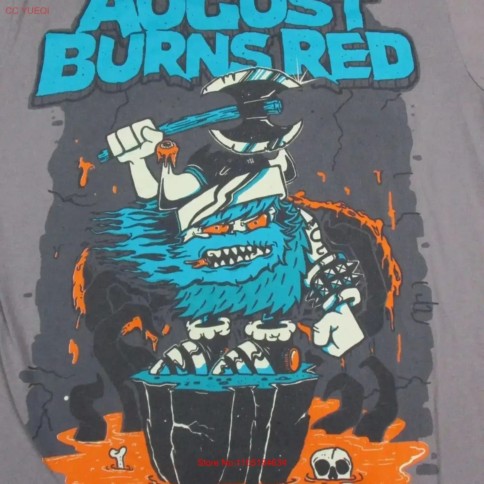 Vintage August Burns Red Charcoal Color 100 Cotton Size S 4XL T Shirt BL190 vintage Washed Comfortable graphic