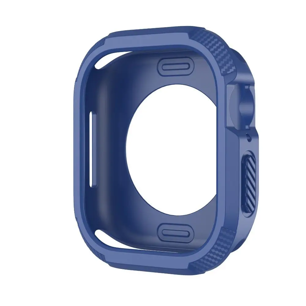 Soft TPU Case for Apple Watch Series 10 42/46mm Scratch-Resistant Carbon Fiber Protective Frame All-wrap High Sensitivity image 2