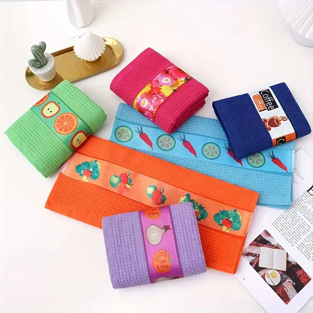 Colorful Waffle Kitchen Towels 3