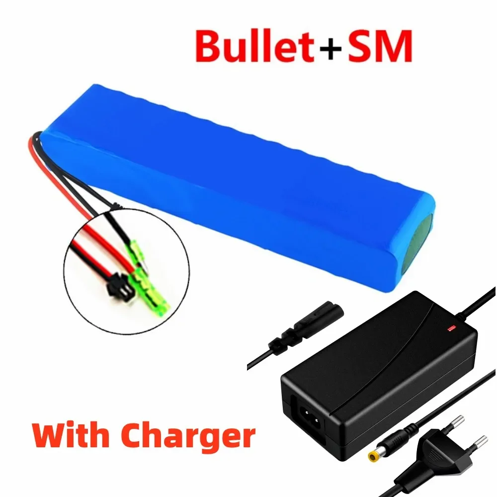 48V 13S2P 18650 krachtig batterijpakket, 10 Ah lithiumbatterij met grote capaciteit, oplaadbare Li-ionbatterij, met 54,6 V oplader