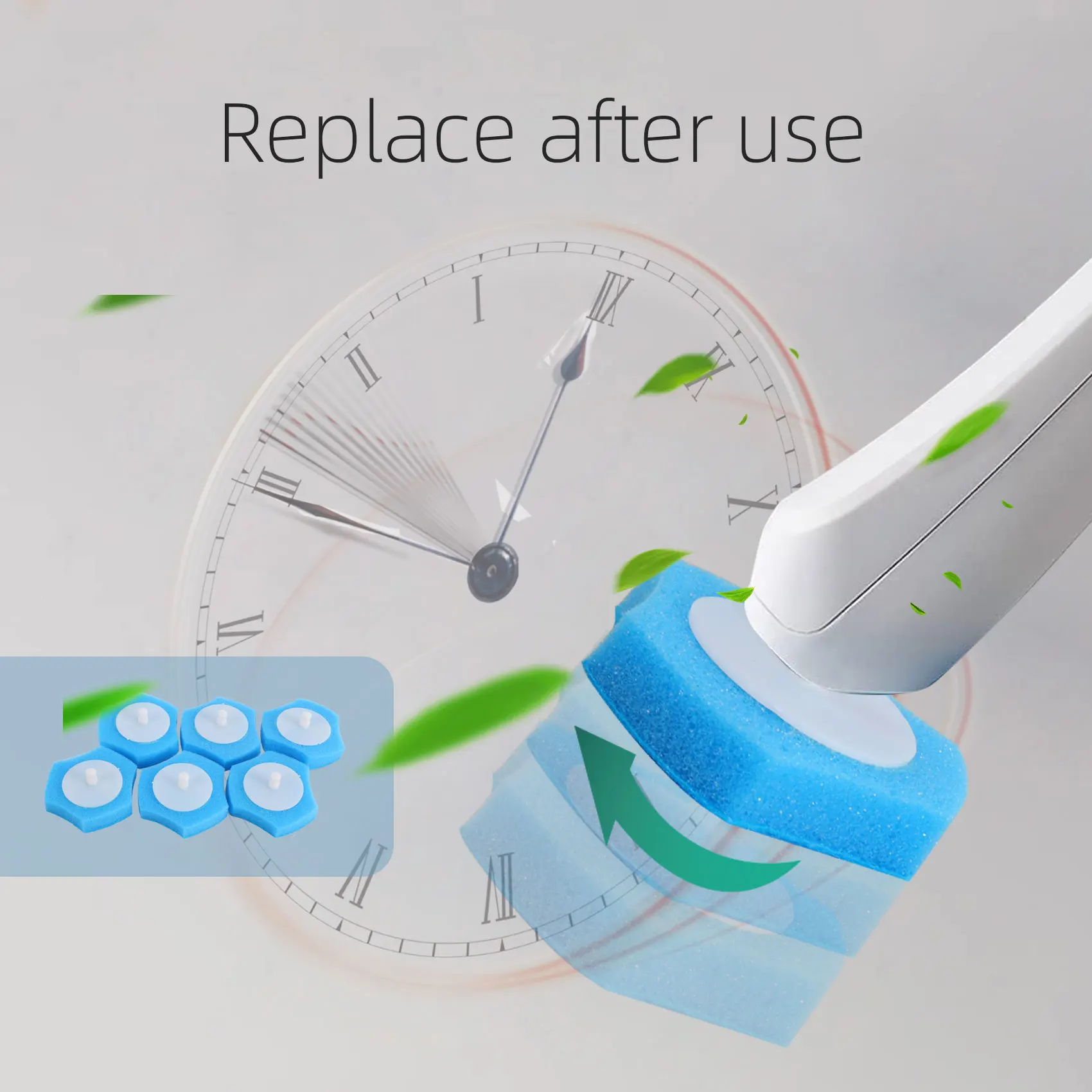 36 peças de substituição de escova de vaso sanitário, substituição de bastão de vaso sanitário, substituição de limpador de vaso sanitário, escova de vaso sanitário descartável