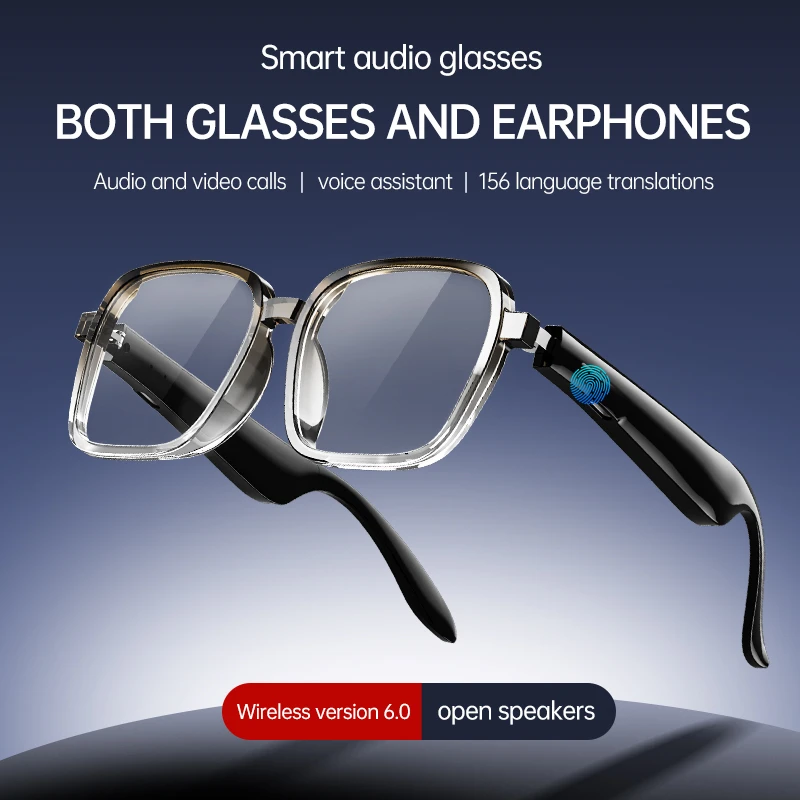 

XG92 Smart Bluetooth Glasses: New 2-in-1 Stereo AI Translation Touch-Enabled Glasses with Extra-Long Battery Life