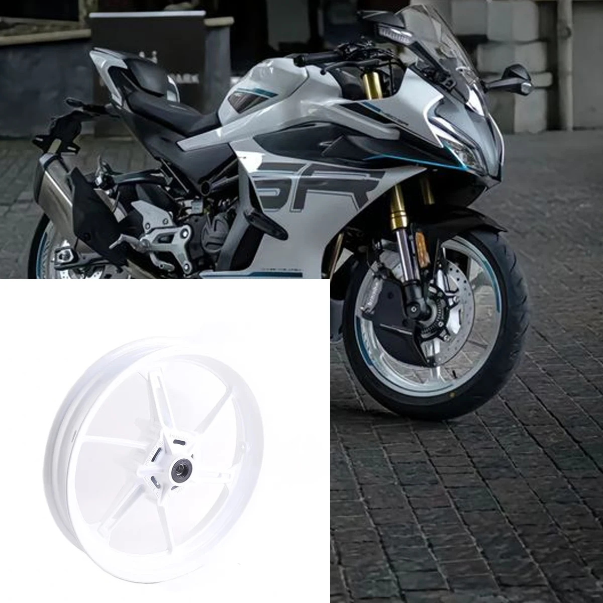 

2025 CF400-12 Motorcycle Wheel Hub Front Aluminum Wheel Hub CF MOTO 450SR 450SRS 450SS 450NK Wheel Hub Steel Rim