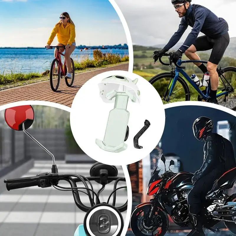 오토바이 자전거용 방수 차양 우산이 있는 360도 회전 자전거 핸드폰 거치대 겸 햇빛 가리개