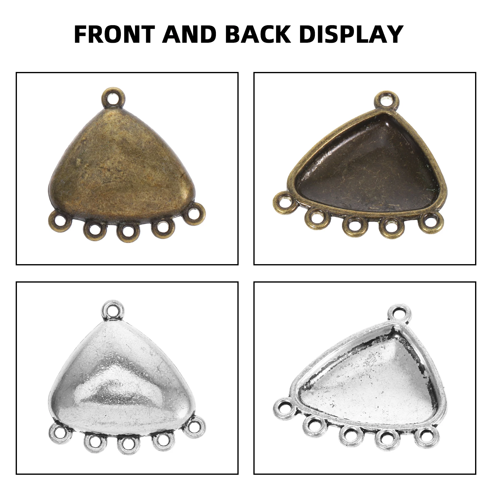 

12pcs Alloy Pendant Necklace Charms Connector Hollow Vintage Diy Jewelry Making Embellishments For Crafts Steampunk Earring