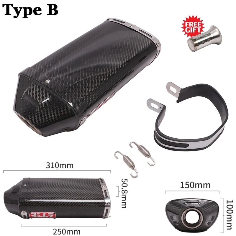 YOSHIMURA-tubo de Escape Universal para motocicleta, Escape RS-5 para Moto DB Killer, CBR600 RR F5, CBR1000, TNT899, TNT1130, Daytona 675R