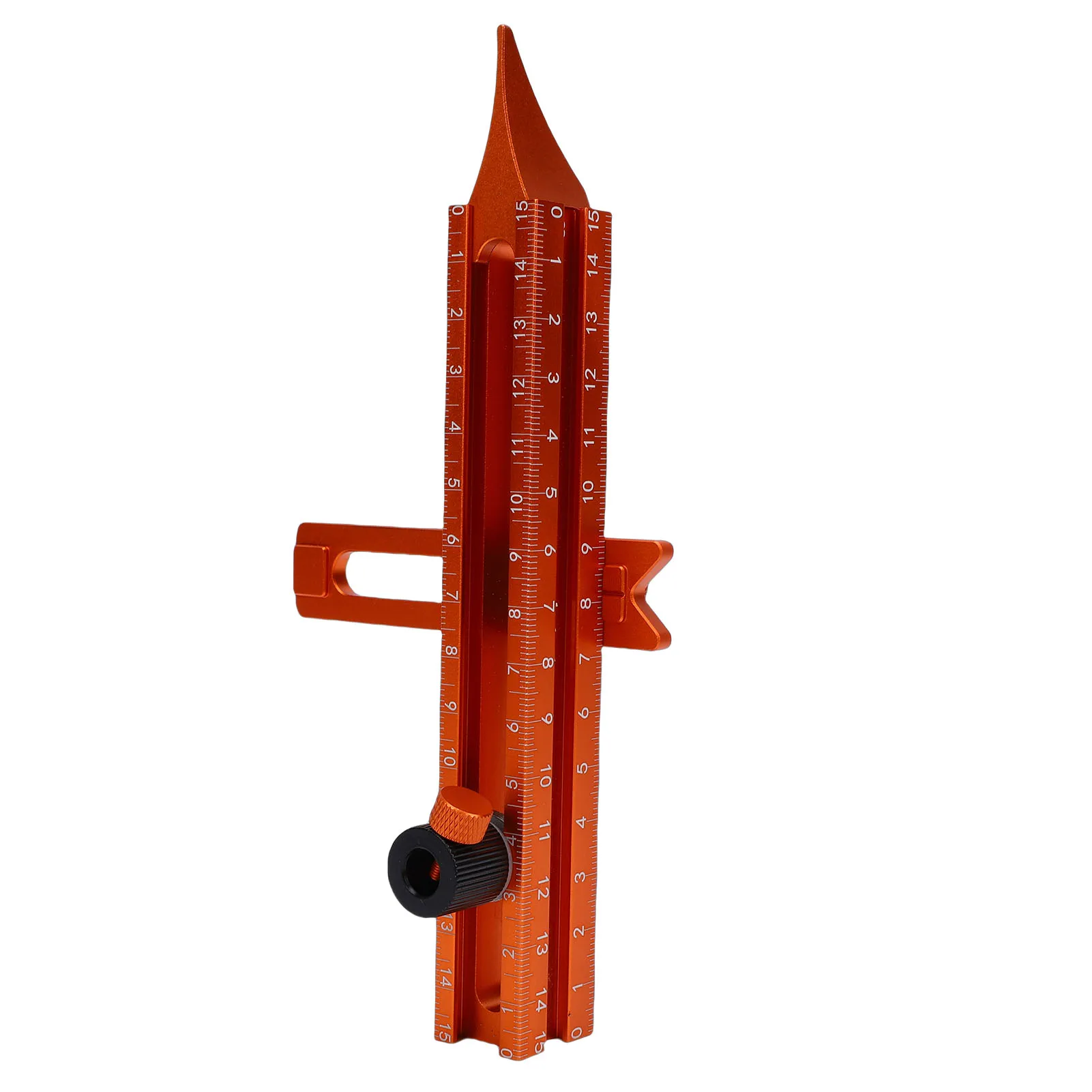 Magnet 4 Sided Scale Scribing Tool Leveling Ruler with Magnet Base Multi Purpose Woodworking Marking Tool for Carpentry Furnitur