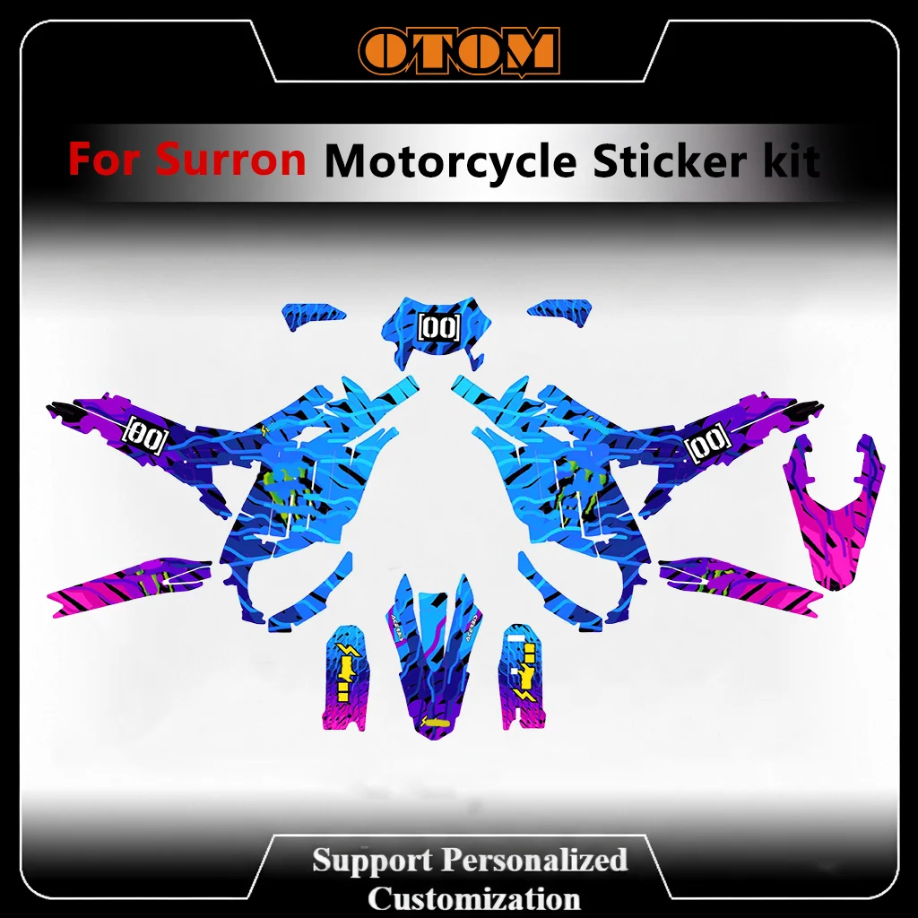 Kit Adesivi Personalizzabili Olografici Lucidi per Motocross Surron Ultra Bee 2023-2025