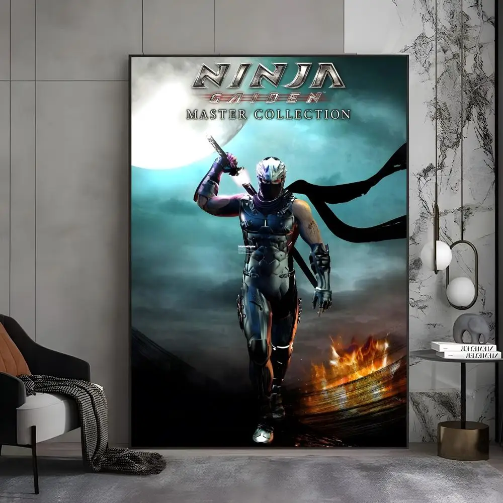 ملصق N-Ninja Gaiden II عالي الدقة ذاتي اللصق مقاوم للماء مثالي للمنزل والمكتب وغرفة النوم هدية رائعة