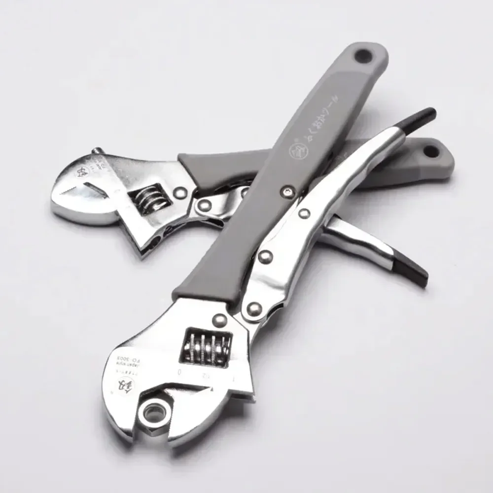 

Hot Sales 8/10 Inch Adjustable Wrench 30-33mm Opening Carbon Steel Universal Spanner for Mechanical Workshop and Hand Repairs