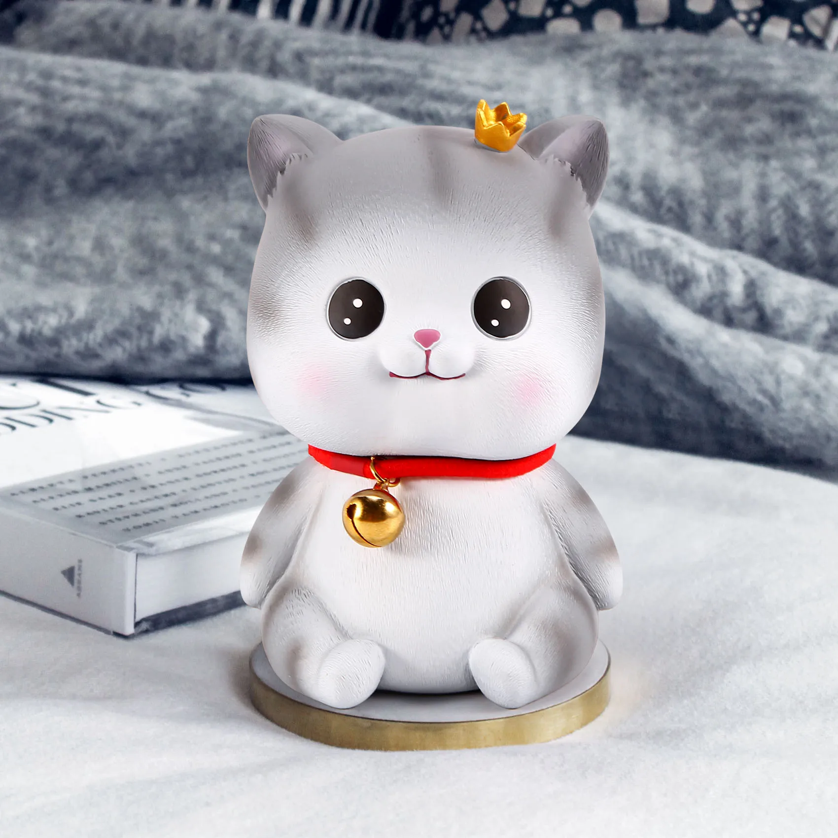 A92Z Cute Cat Decorative Saving Bank,Home Decoration Coin Bank Money Piggy Bank Help Form Right Money Habits