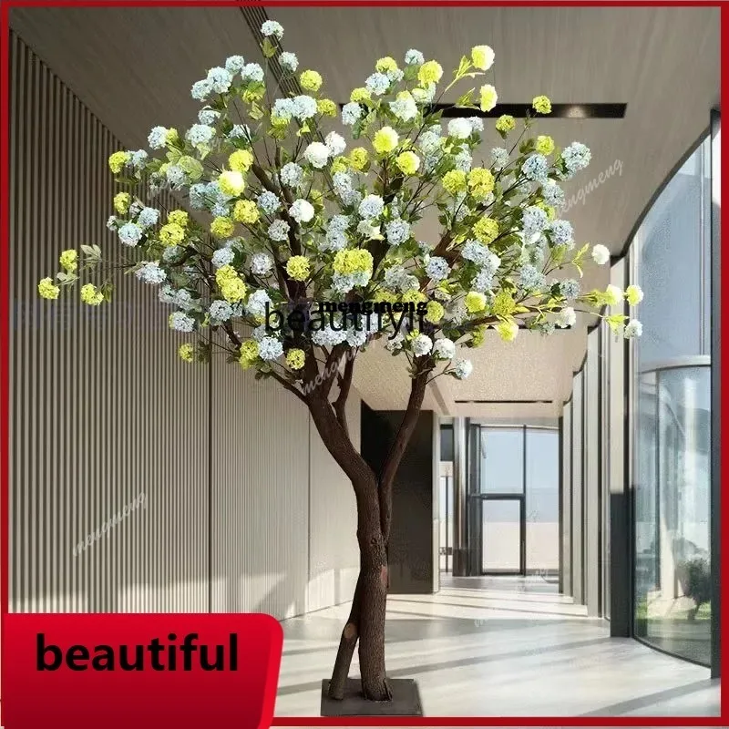Simulated Pincushion Tree Wishing Fake Trees Large Plant Indoor Living Room Stage PropsN