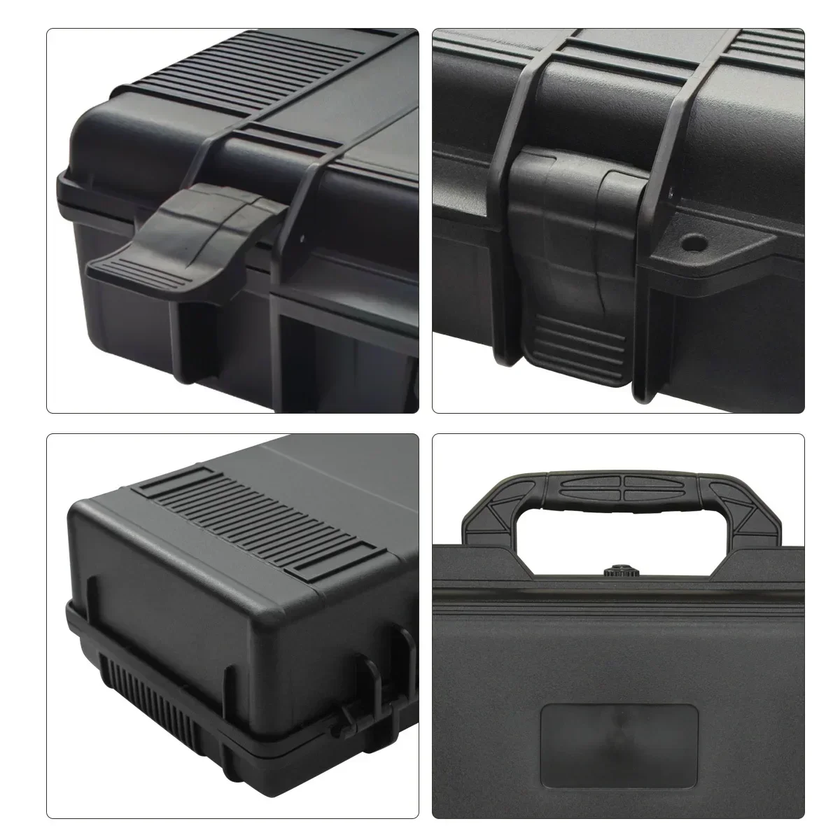 1 cassetta degli attrezzi portatile con inserto in spugna pretagliata, cassetta degli attrezzi con protezione rigida resistente agli urti e all'usura