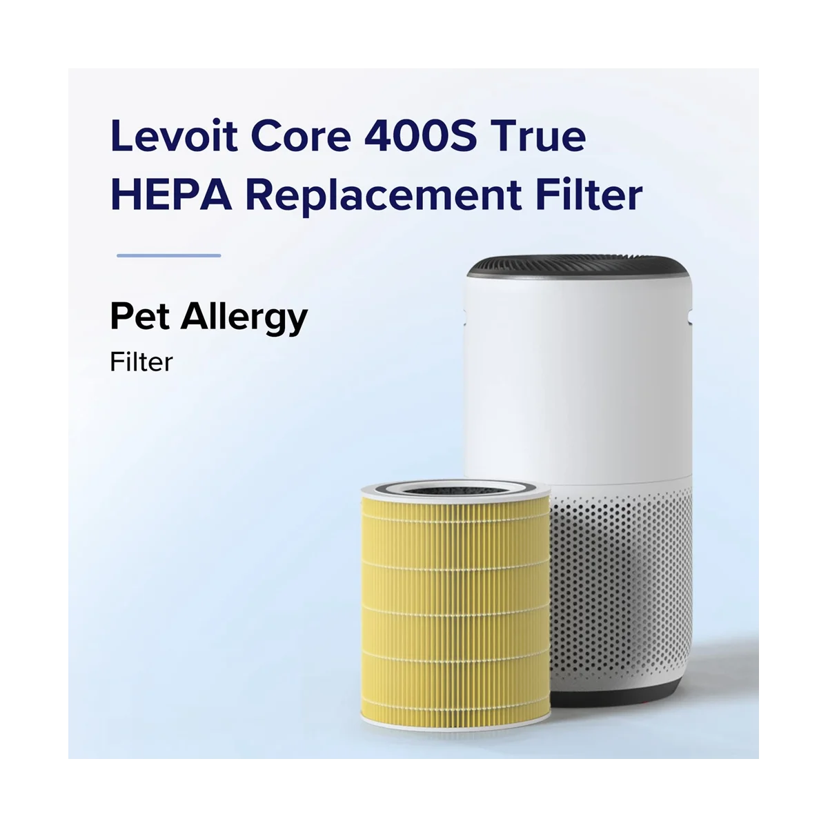 فلتر بديل A14G لأجهزة تنقية الهواء Core 400S و400S-RF، H13 True HEPA وفلتر الكربون المنشط