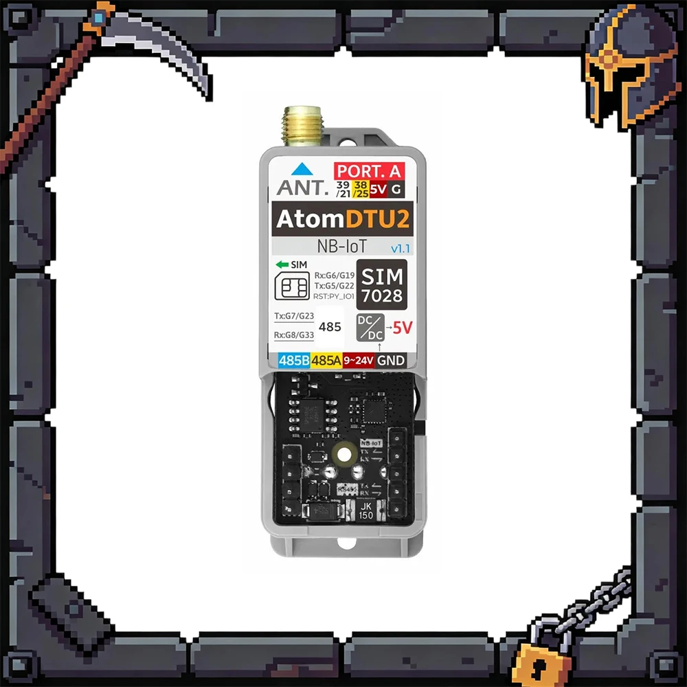 M5Stack ATOMIC DTU NB-IoT2 Global V1.1 SIM7028 Cat-NB Wireless Data Transmission Module