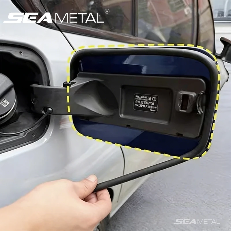 Seametal tira de vedação para tampa de combustível de carro, à prova d'água, proteção contra poeira, tampa de gás, vedação de borracha, enchimento autoadesivo, descascamento climático
