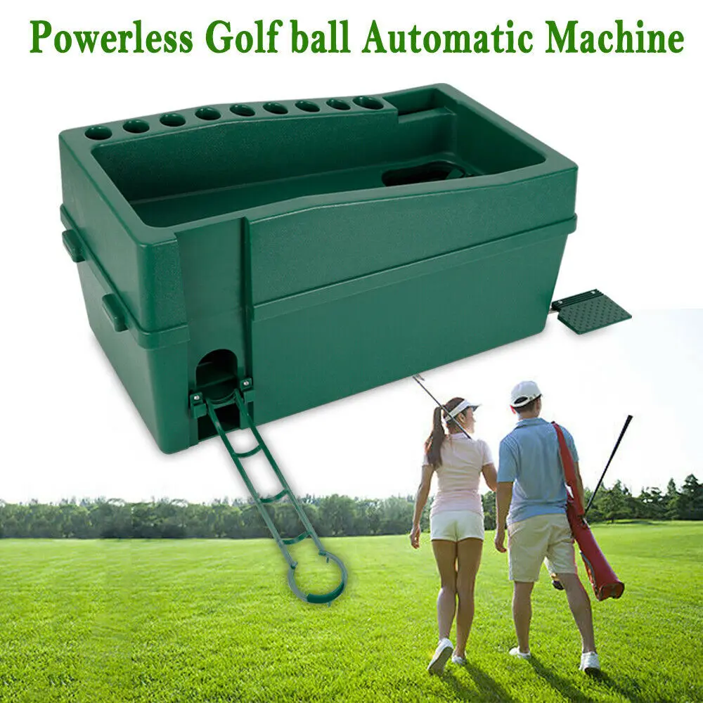 Golfball spender Auto-Tee-Up-Maschine mit/Queue-Halter grün automatischer Golfball spender Golfball-Pitching