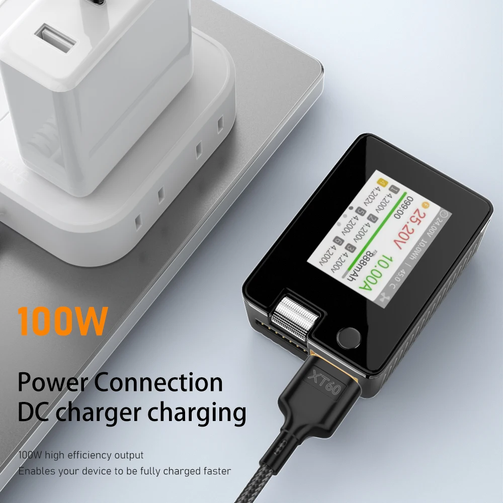 Adaptador tipo C XT60, convertidor de Cable de carga USB-C macho a XT60 para ToolkitRC SC100 PD2.0, 100W, 20V, 5A, modelo de avión, línea de alimentación