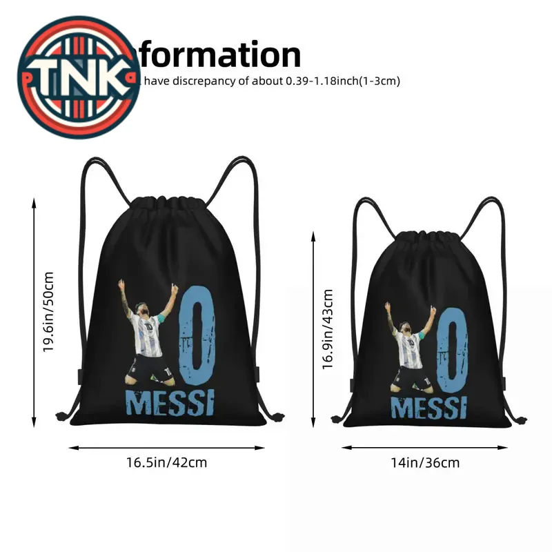 Argentina Lioneler And Messi (24) Backpack Geek Drawstring Backpack Drawstring Bags Gym Bag premium Cozy