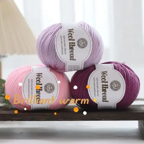 500g Merino Wool Yarn Thread Worsted Middle Thick Handmade DIY Woven Scarf Soft Wool,DIY Scarf Shawl Sweater Crochet Thread