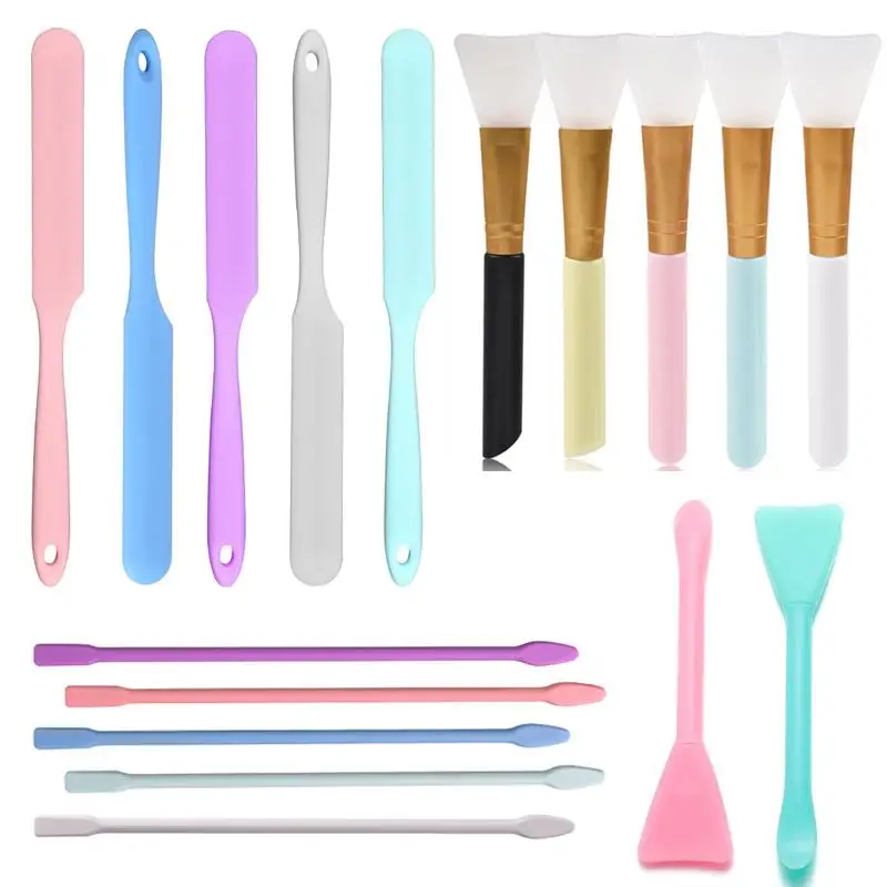 Silicone Stir Sticks para Cola De Resina Epóxi, Ferramentas De Jóias DIY, Varas De Agitação, Ferramentas De Mistura De Pigmentos, Fácil de Limpar