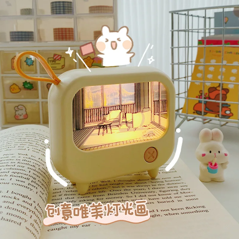 Bedroom Small Night Lamp Warm Warm Light Ambience Light Children's Learning Table Lamp Second Gear Light Adjusting Lamp