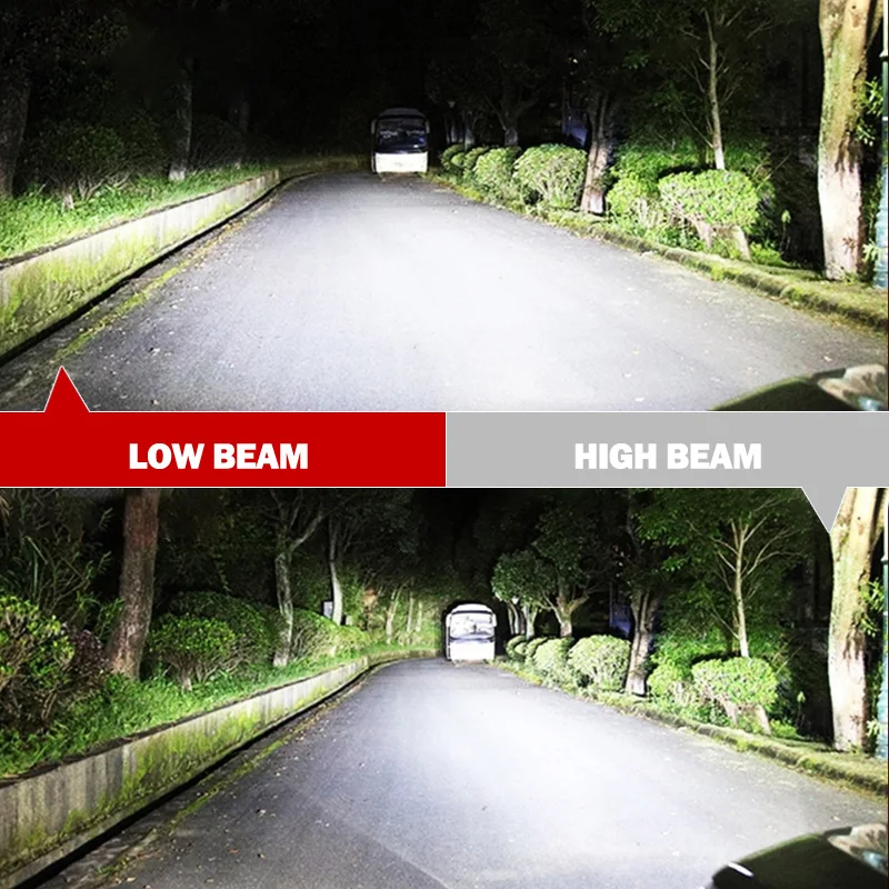 2 قطعة H1 H7 H11 9005 9006 9012 5202 H4 سيارة LED المصابيح الأمامية الضوء الأبيض 12 فولت 100 واط 800% أكثر إشراقا Canbus خطأ مجاني التوصيل والتشغيل