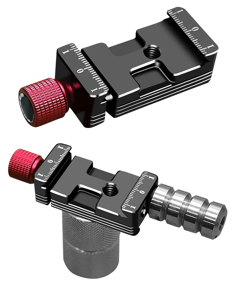 Schnellwechselplatte mit Cold Shoe 1/4 Zoll Gimbal und L-Platte 50g/100g Gegengewichtsklemme für DJI Ronin SC Stabilisator für Arca – Detail 10