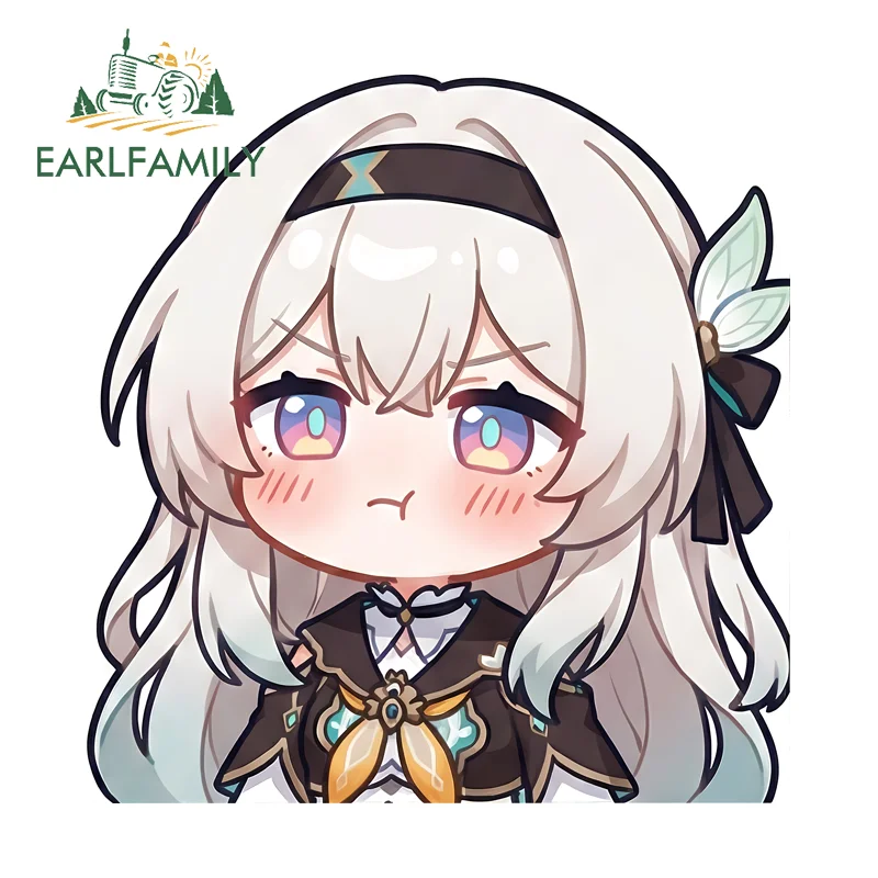 EARLFAMILY Firefly Interesting Car Stickers DIY Anime Characters RV Decals Occlusion Scratch Suitable for PVC Graffiti Sticker