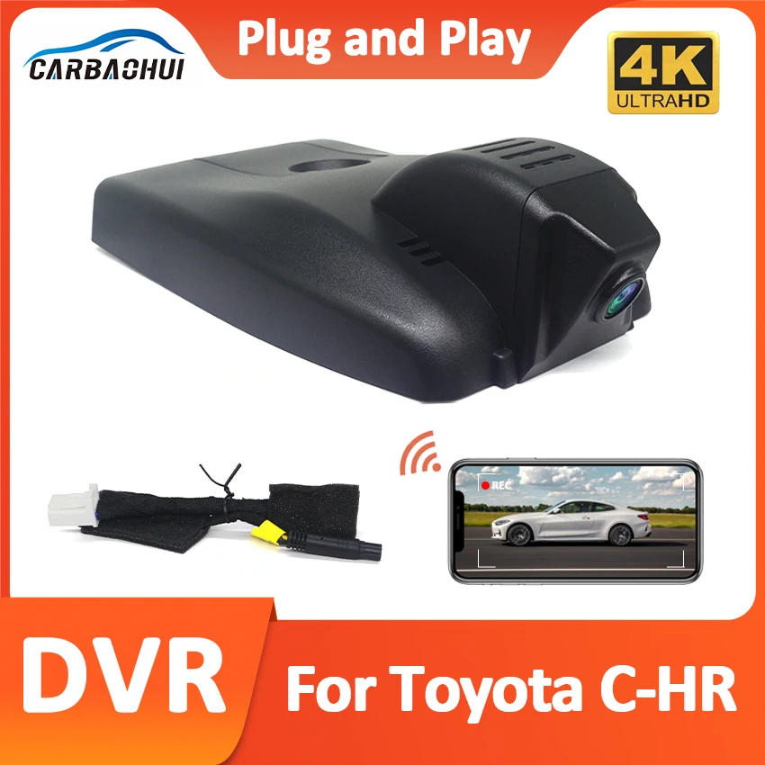 

Car DVR For Toyota C-HR CHR 20212022 2023 4K HD Dash Cam for Car Camera Recorder Dashcam WIFI Recording Devices Accessories