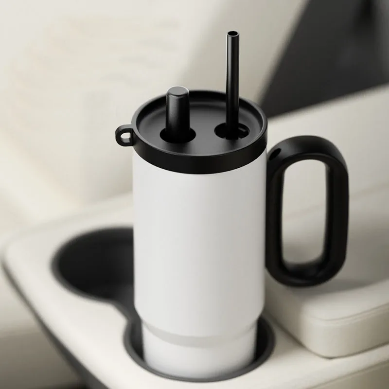 

750ml Thermos Cup With Straw Handle,Detachable Tea Bin Vacuum Flask,Stainless Steel Ice Bullock Mug,Drinkware,Car Water Bottle