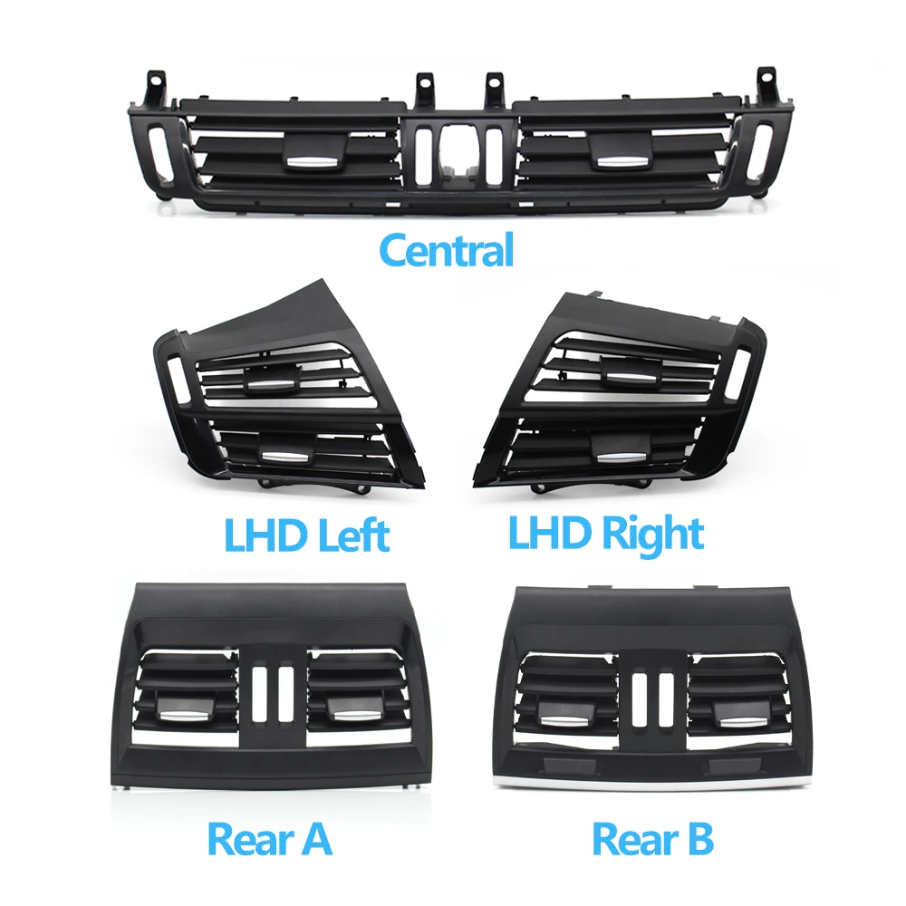 Car Central Left Right Rear Air Conditioning Middle AC Vent Grille Outlet Cover Panel For BMW X5 X6 F15 F16 F85 F86 2014-2018