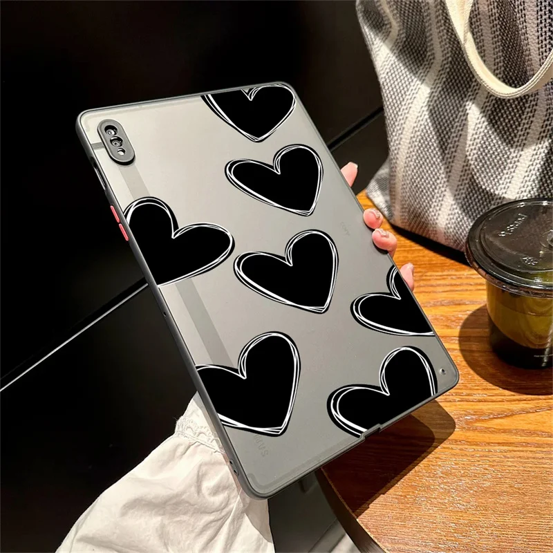 

Case For Samsung Galaxy Tab A9 Plus Black Lips Kiss Cover A8 10.5 X200 A7 S6 Lite 10.4 S9 S8 S7 FE 11 Plus 12.4 Matte Hard Cases