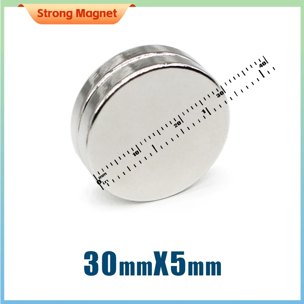 

2/5/10PCS 30x5mm Super Powerful Strong Magnetic Magnets Permanent Neodymium Magnets Round Magnet