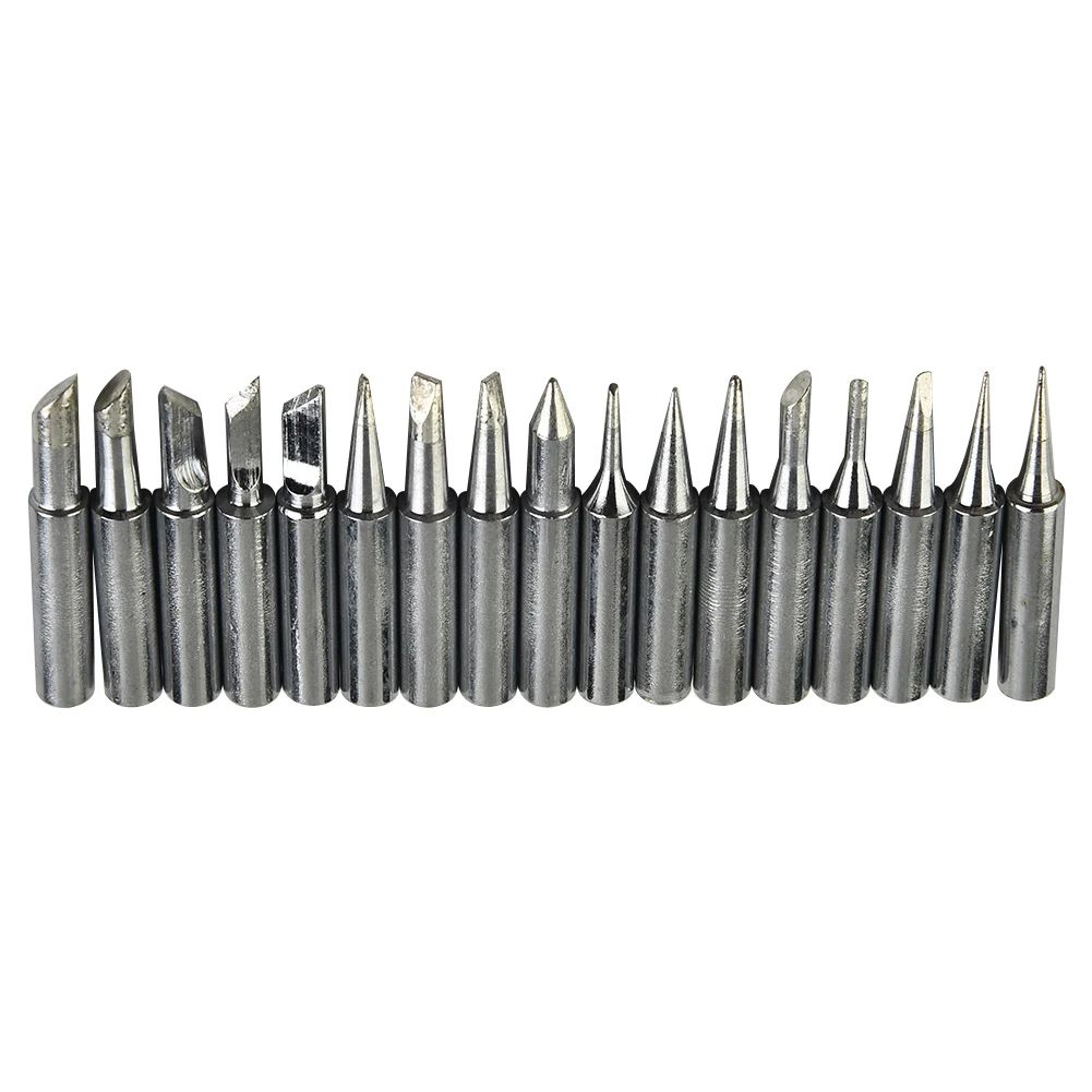 4.1mm/0.16inch Solder Iron Tip 900M-T Lead-Free Soldering Iron Tip Soldering Station 17Pcs High Quality Practical