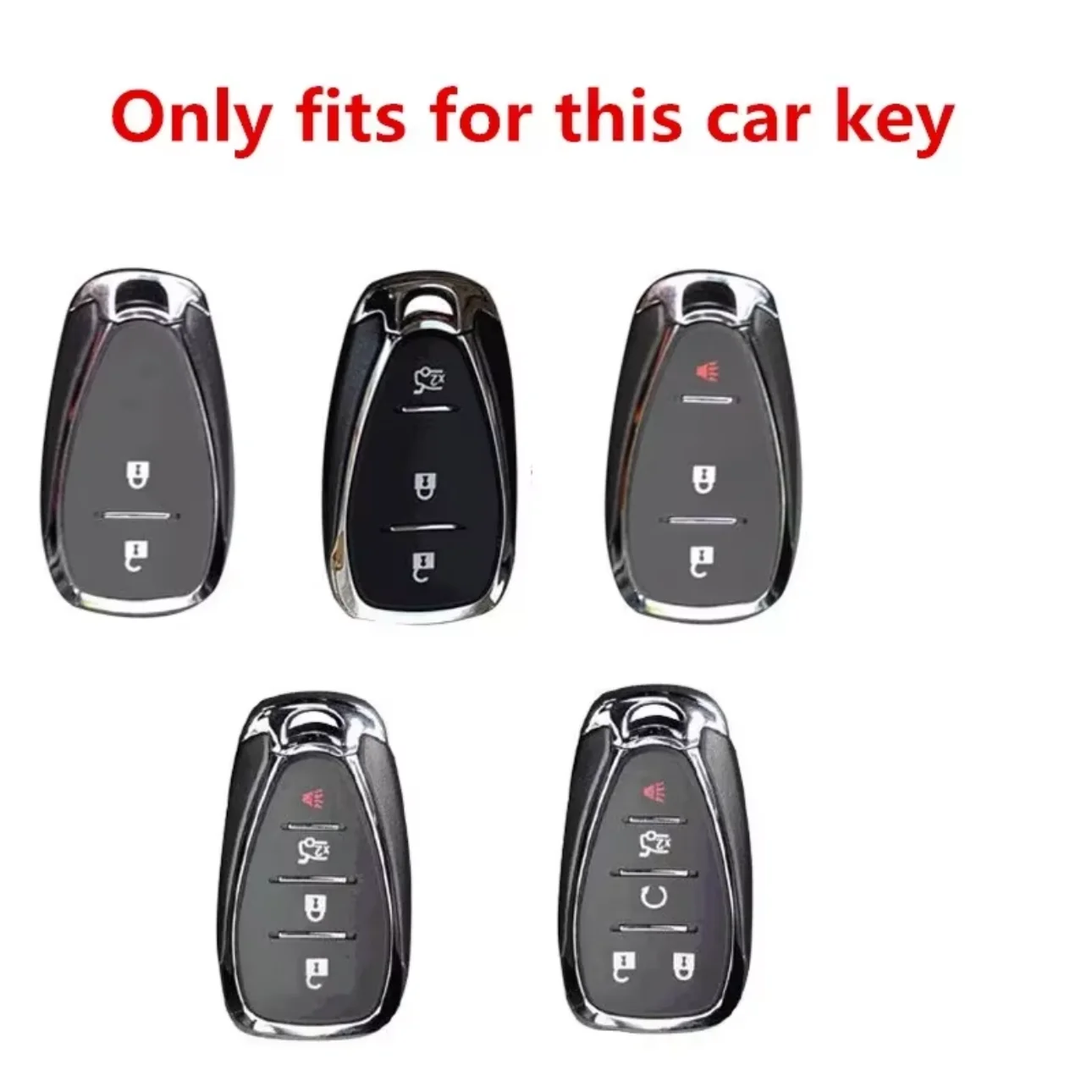 Zinc Alloy Car Key Case Cover For Chevrolet Cruze Spark Sonic Camaro Volt Bolt Trax Malibu Onix Equinox Orlando Blazer Traverse view 2