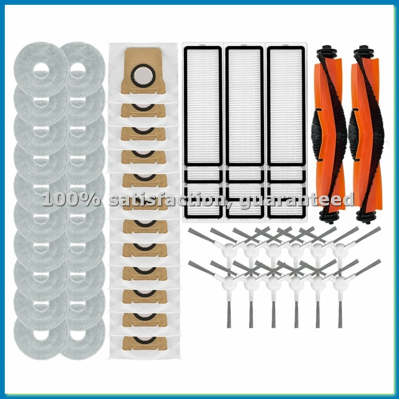

Аксессуары для робота-пылесоса X20 Plus / X20+: основная и боковые щетки, HEPA-фильтр, салфетка для влажной уборки, мешки для сбора пыли - ABVK
