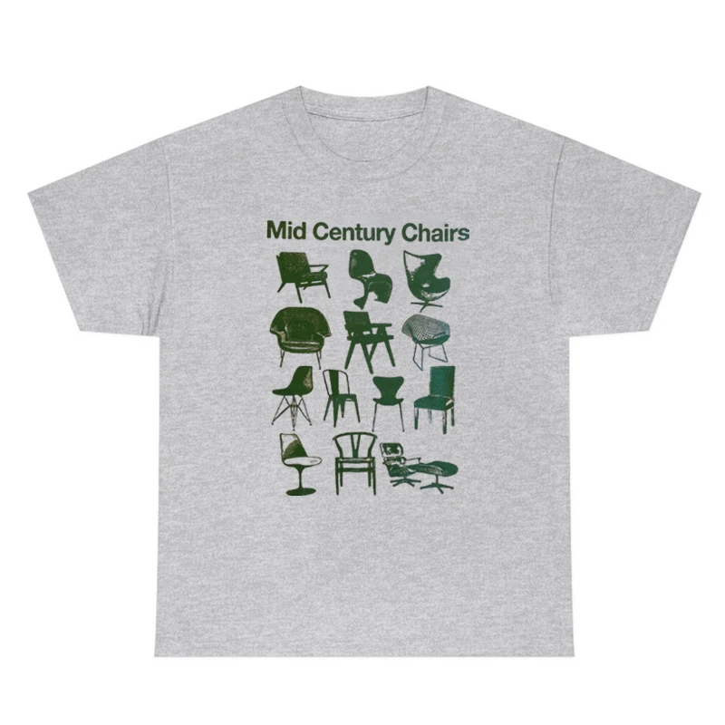 Female Retro Style Chair Printed T-Shirt Short Sleeve Streetwear Graphic Tees Loose Vintage Grunge T Shirt Women Fashion Clothes