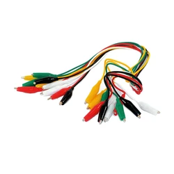 Elétrica Jacaré Clipes Set, Double-Ended Clipes Crocodilo, Clipe Barata, Jumper Wire Kit, Teste DIY Leads, 10Pcs