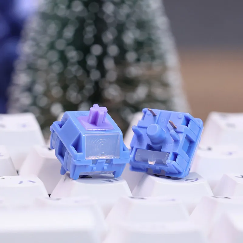 

Серебряные переключатели Cracked Silver Switch, настраиваемые линейные переключатели с возможностью горячей замены, 42 г, для игровых механических клавиатур, аксессуары для клавиатур