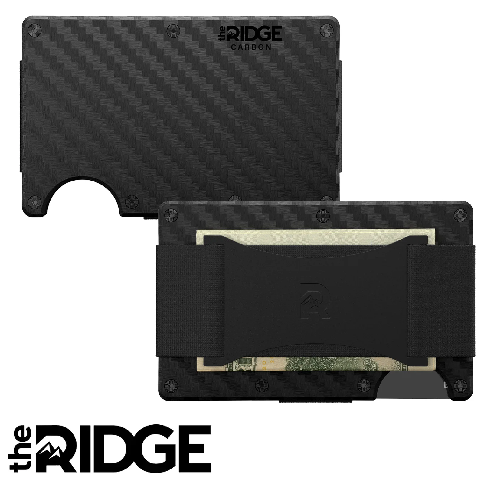 محافظ The Ridge للرجال - رفيعة وبسيطة، وجيب أمامي، ومحمية من RFID - محفظة لحمل البطاقات