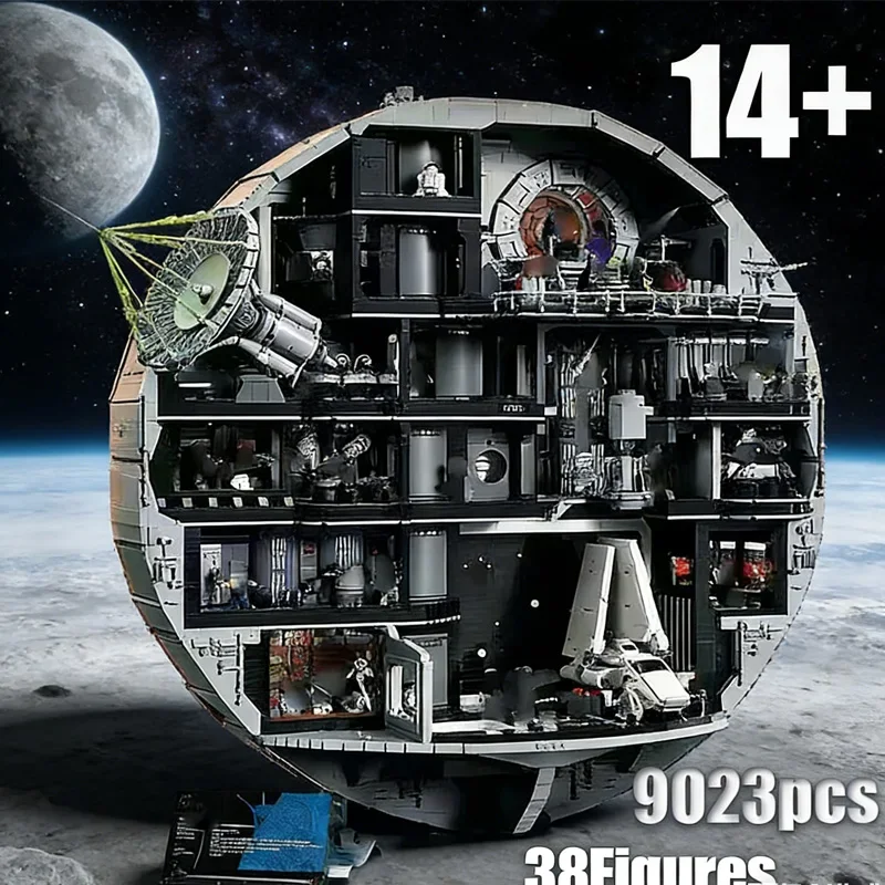 

In stock: 9,023 pieces of MOC bricks UCS Death Star model building blocks from classic popular movies, compatible with LEGO