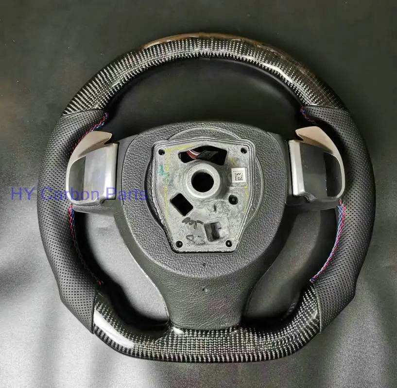 Carbon Fiber Steering Wheel No Paddle For BMW F10 F10 M5 F11 F18 F07 535 520 528 535i 5 Series