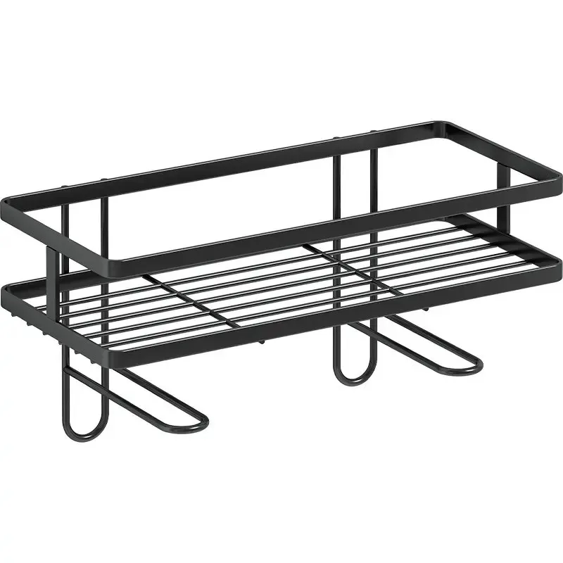 No Drill Wall Mounted Shelf for Bathroom, Above Over Toilet Rack, Storage Shelf, Aluminum Shower Organizer, Bath Accessories
