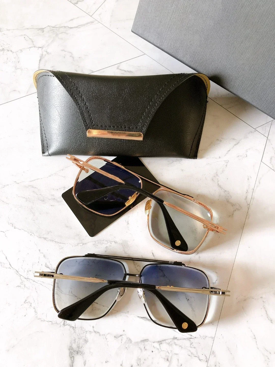 نظارات شمسية MACH SIX ذات إصدار محدود عالي الجودة للرجال بتصميم عصري من التيتانيوم للنساء مع صندوق