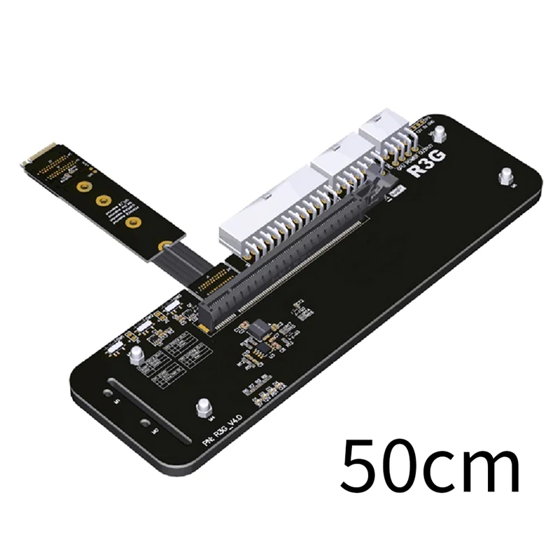 R43SG M.2 Nvme Pcie4.0X4 Aksesori Suku Cadang Stasiun Dok Eksternal Kartu Grafis untuk NUC / ITX /STX / Laptop 50Cm