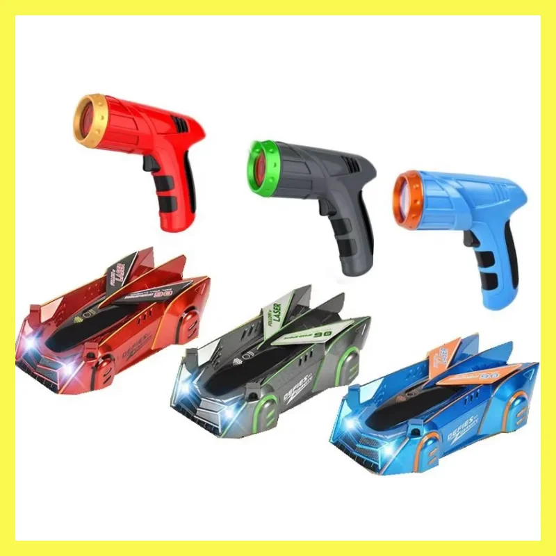 Rc Car Infrared Laser Stunt Tracking Wall Ceiling Climbing Light Remote Control Drifting Car Electric Anti-Gravity Car Boy Toys