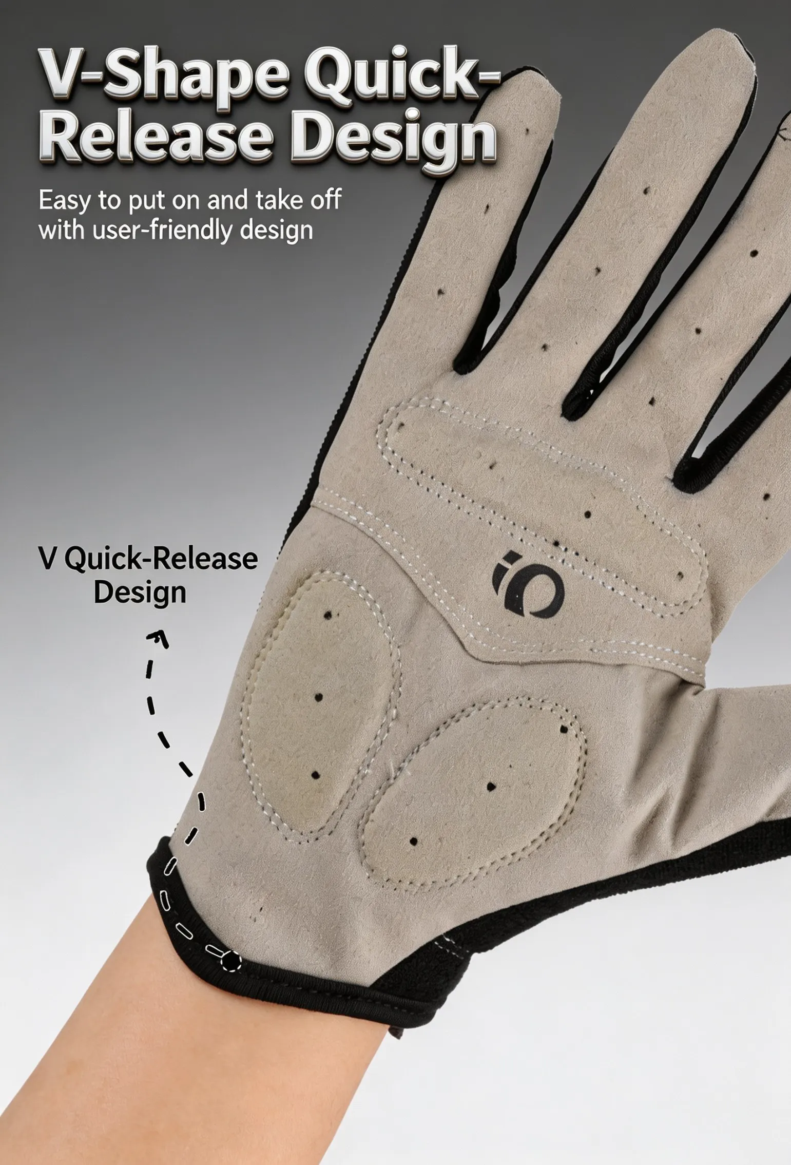 Vollfinger-Fahrradhandschuhe mit Touchscreen-Funktion, Gel-Polsterung, Stoßdämpfung, Rutschfest für MTB und Rennrad, Herbst-Modell für Männer und Frauen – Detail 7